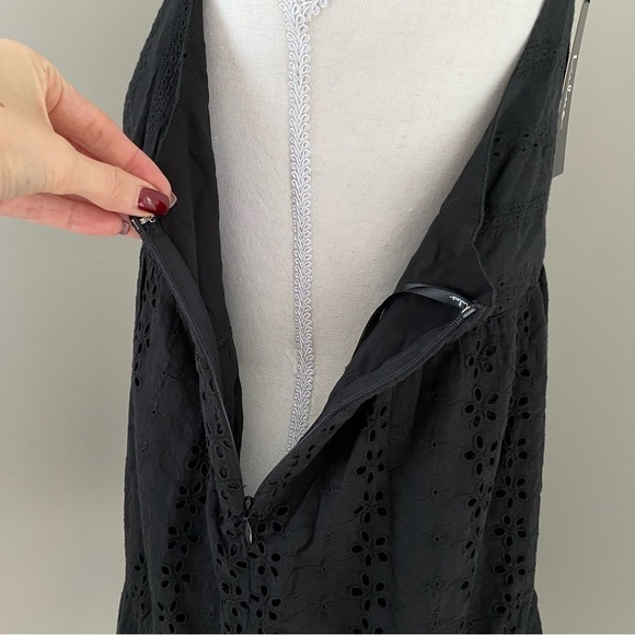 NWT Lulus Beyond the Boardwalk Black Eyelet
Lace Tiered Babydoll Dress XL - Picture 10 of 13